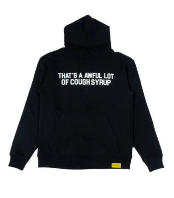 Awful Lot Classic Cough Syrup Hoodie in front side